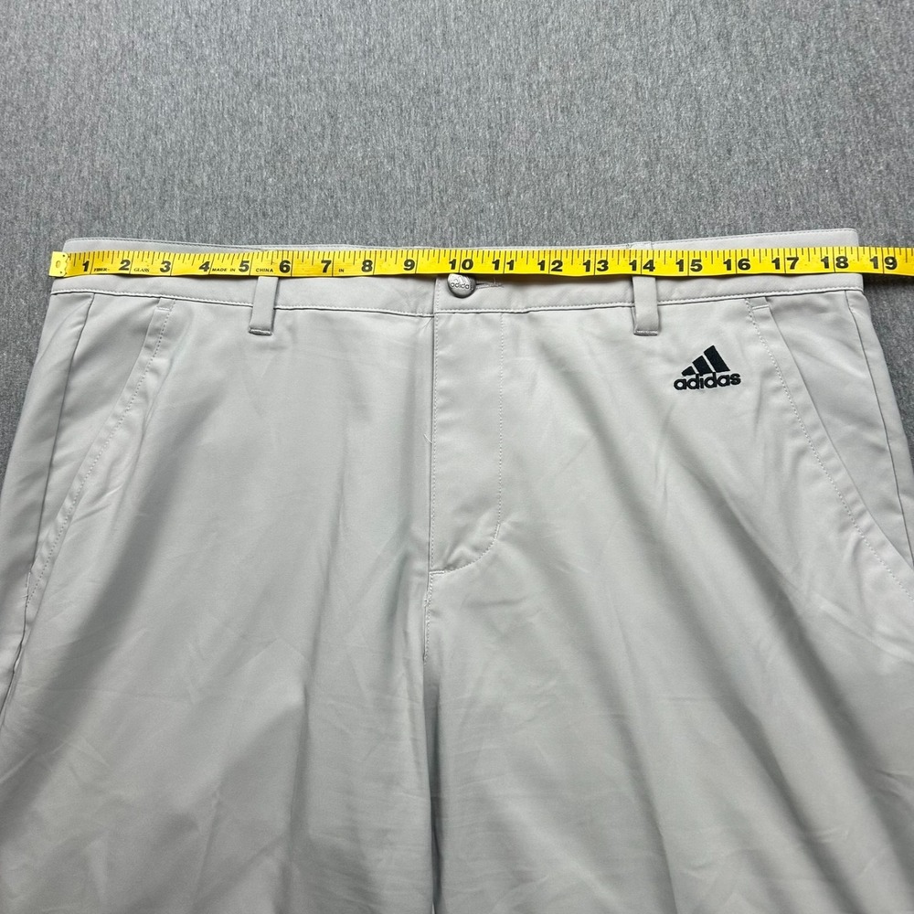 Adidas Golf Pants Mens 36x31 Gray Flat Front Lightweight Tech Casual Activewear - Picture 5 of 16